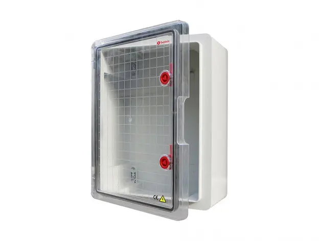 BPC-2001-0126 Щиток (ABS) 250х350х150, модуль 8х2, прозрачная крышка, IP65